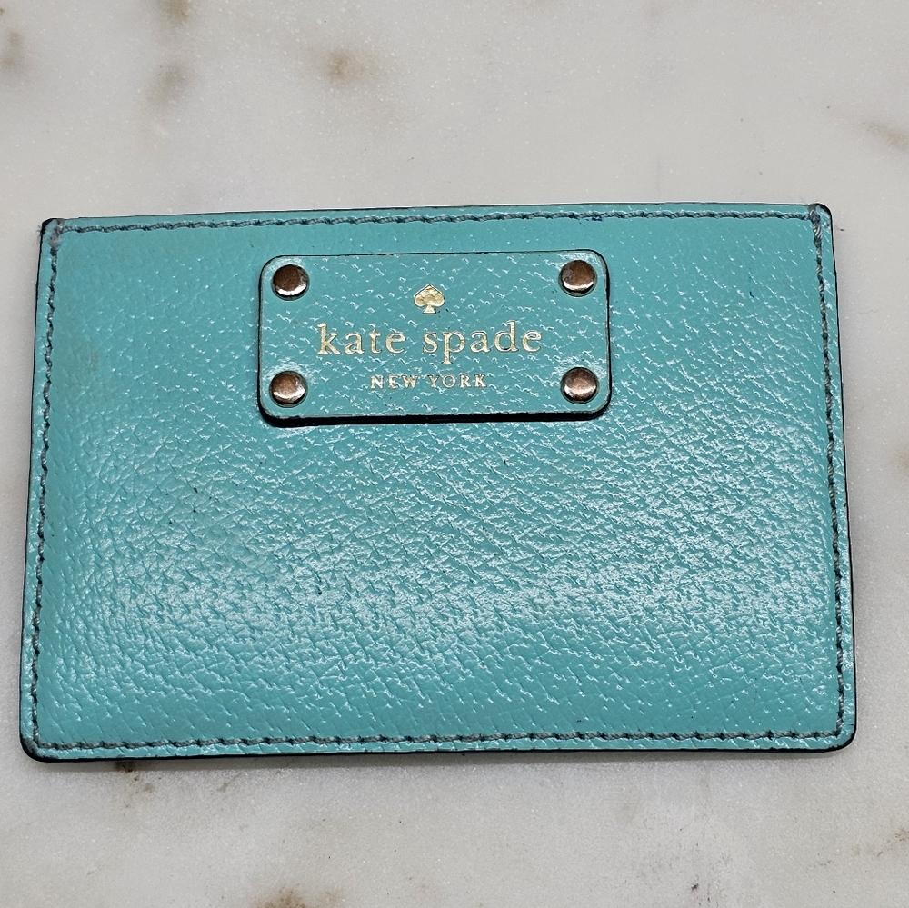 Kate Spade Turquoise Card Holder and Bangle Set - Picture 3 of 7